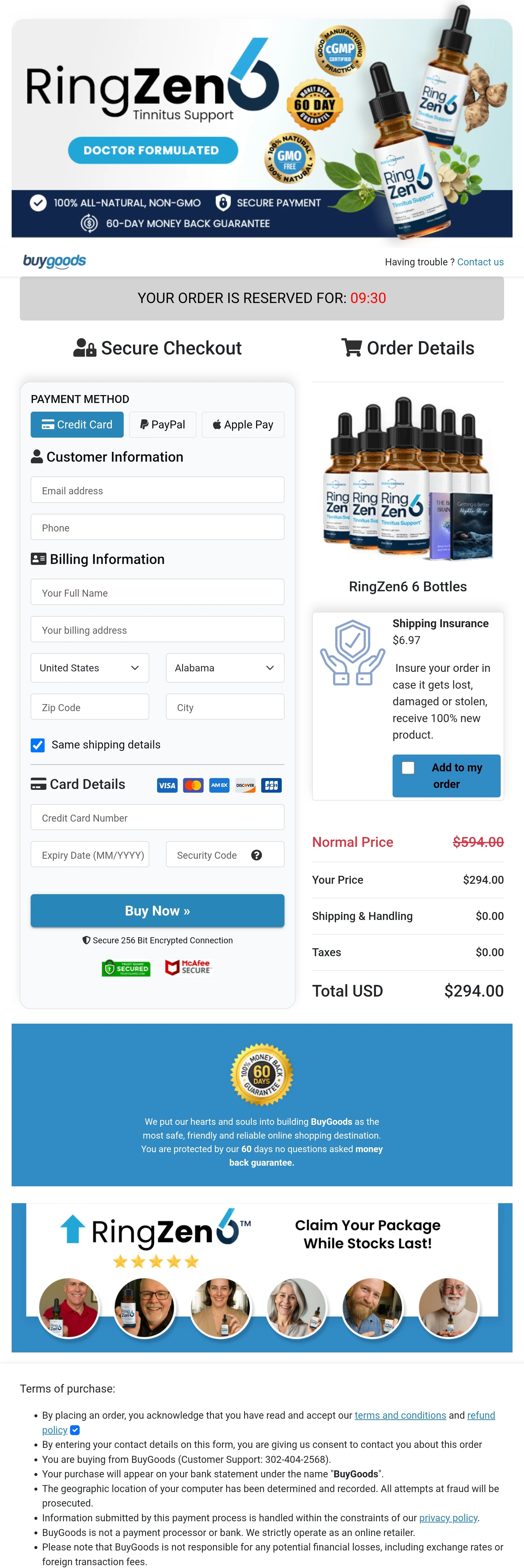 RingZen6 order form